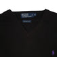 Mens Black Polo Ralph Lauren Lightweight V Neck Jumper