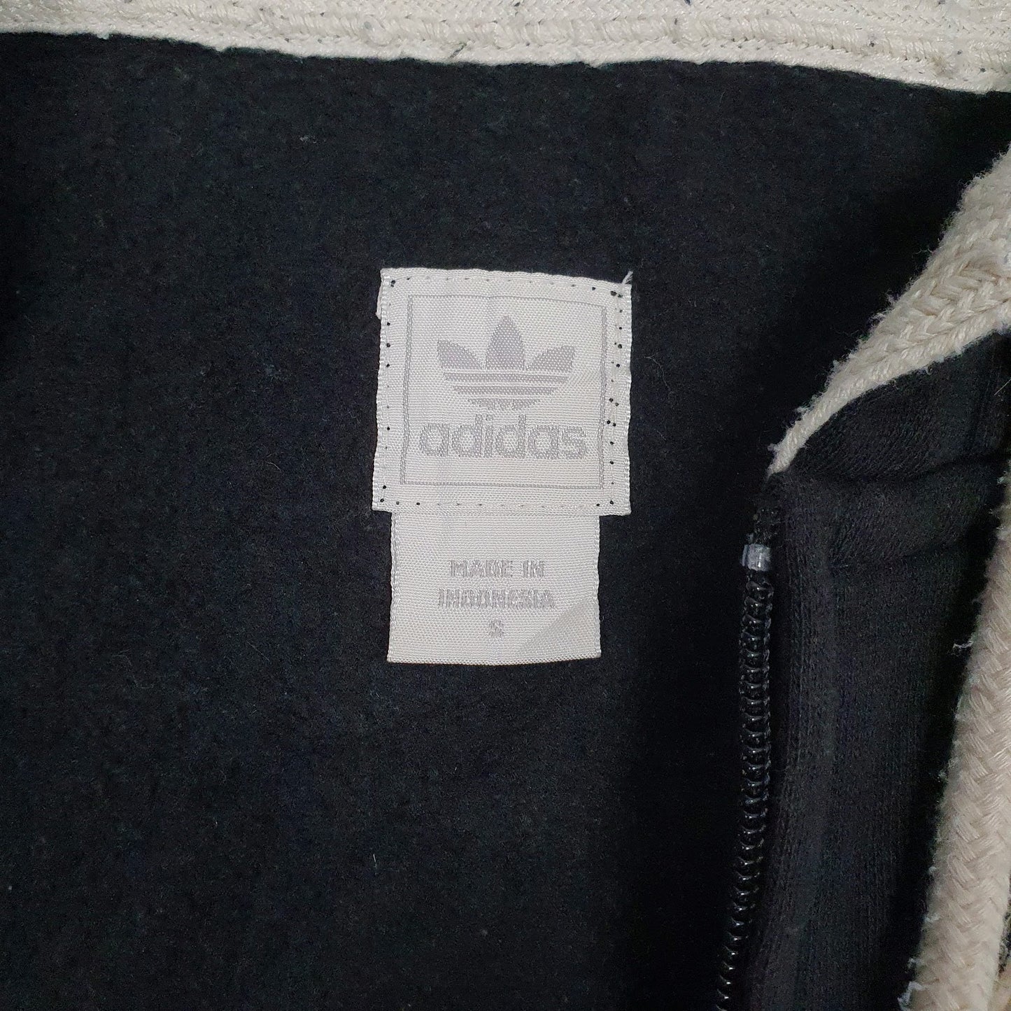 Mens Black Adidas Brooklyn Nets Full Zip Jumper