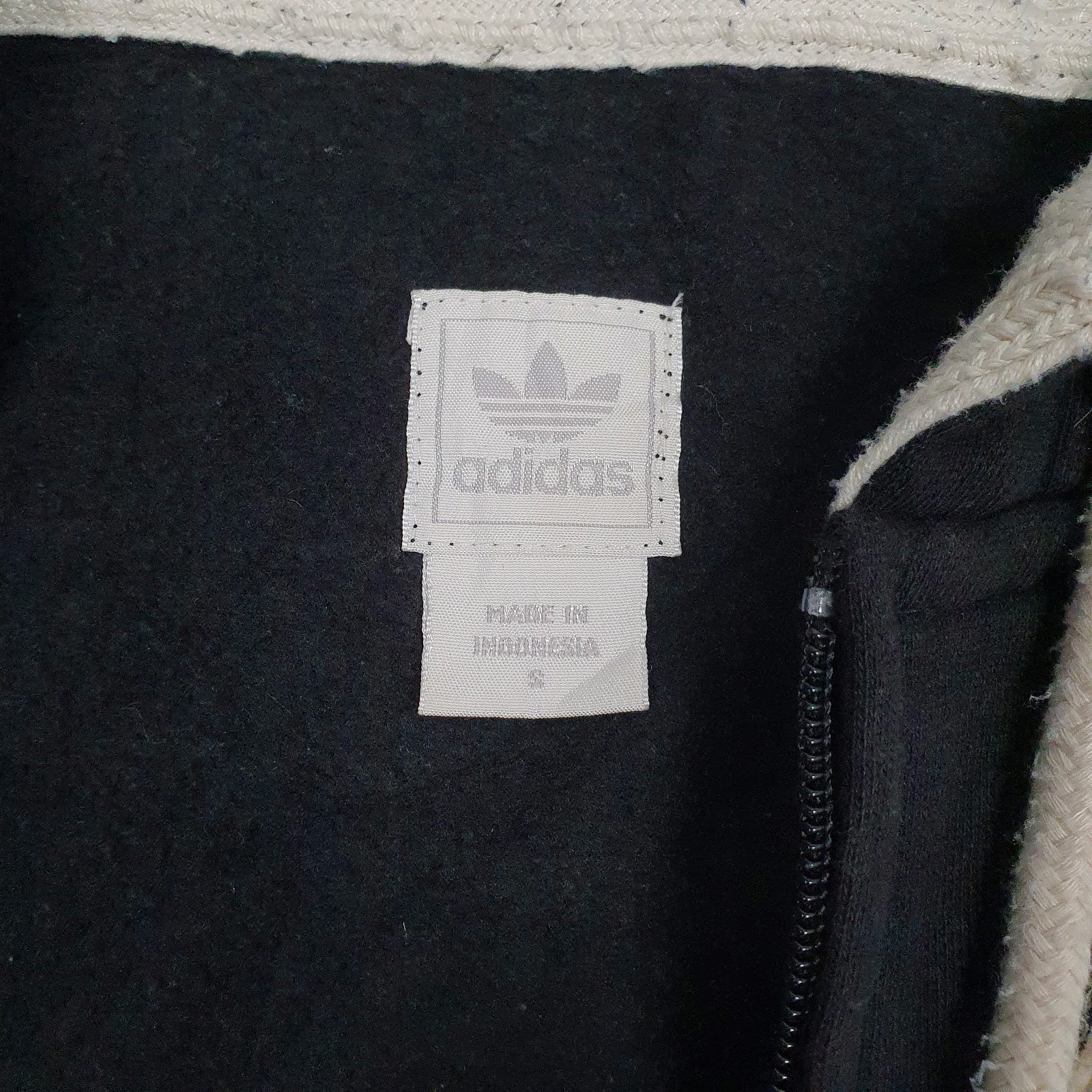 Mens Black Adidas Brooklyn Nets Full Zip Jumper