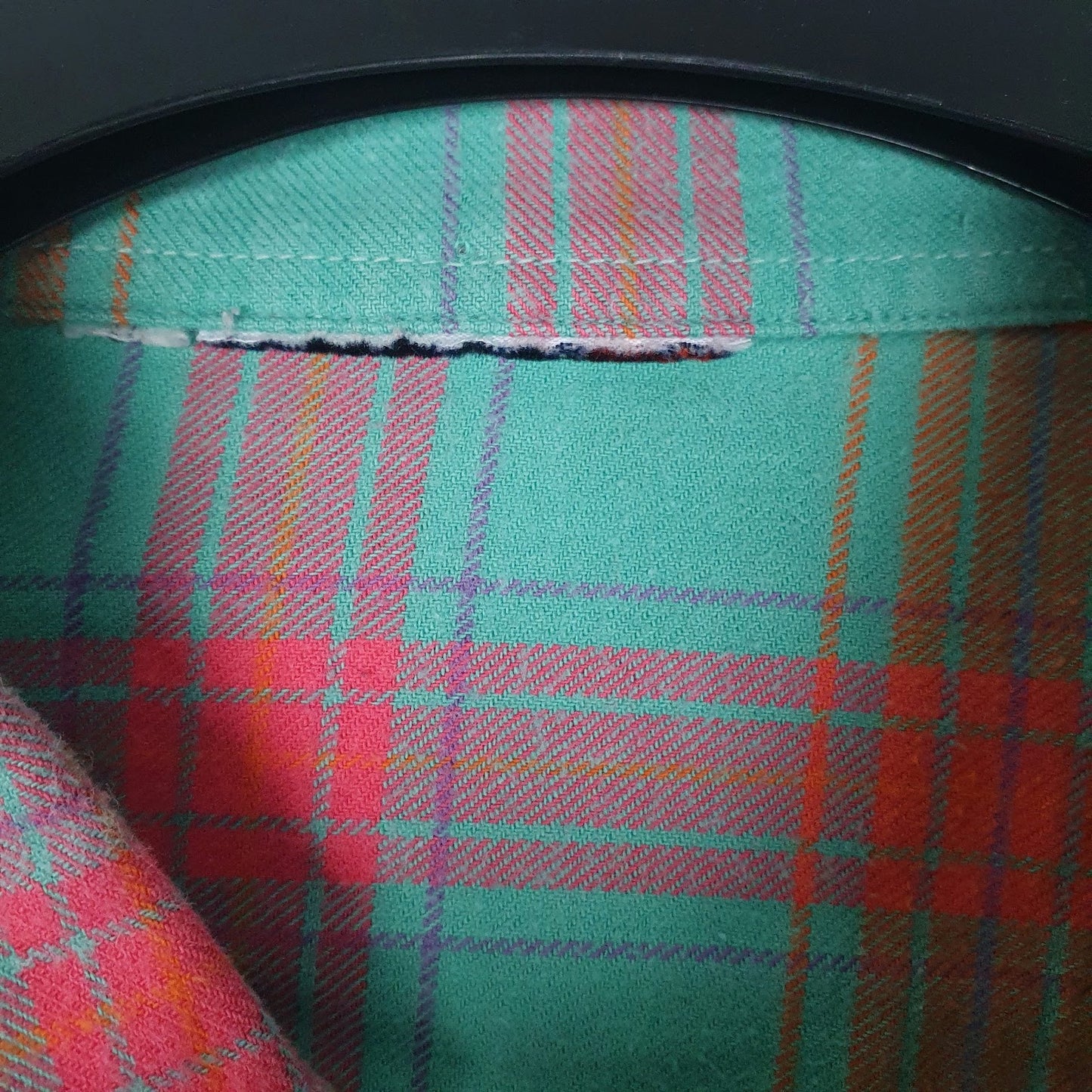 Mens Green Bailo Flannel Made In Italy  Shirt