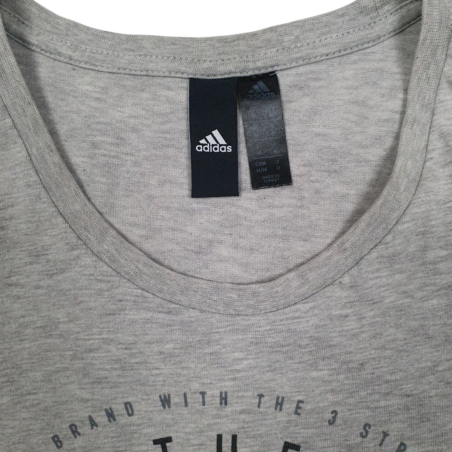 Mens Grey Adidas   T Shirt