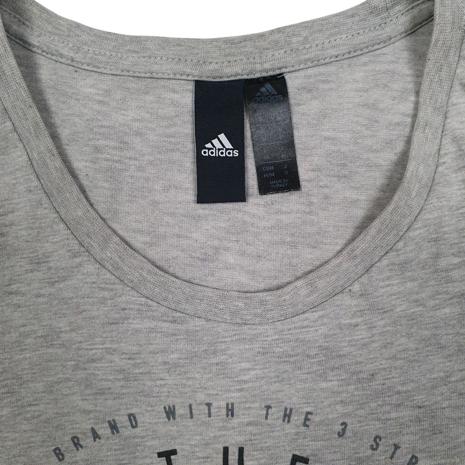 Mens Grey Adidas   T Shirt