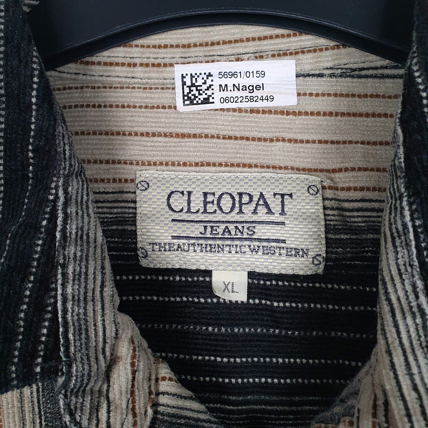 Mens Black Cleopat Western  Shirt