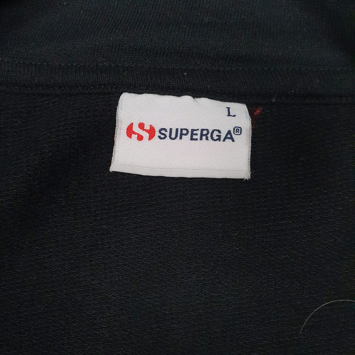 Womens Black Superga  Full Zip Jumper