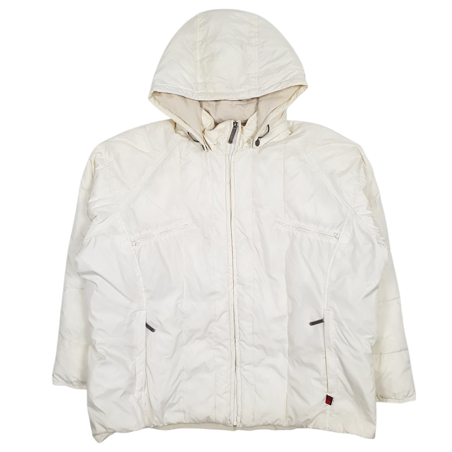 Womens White Woolrich Padded  Coat