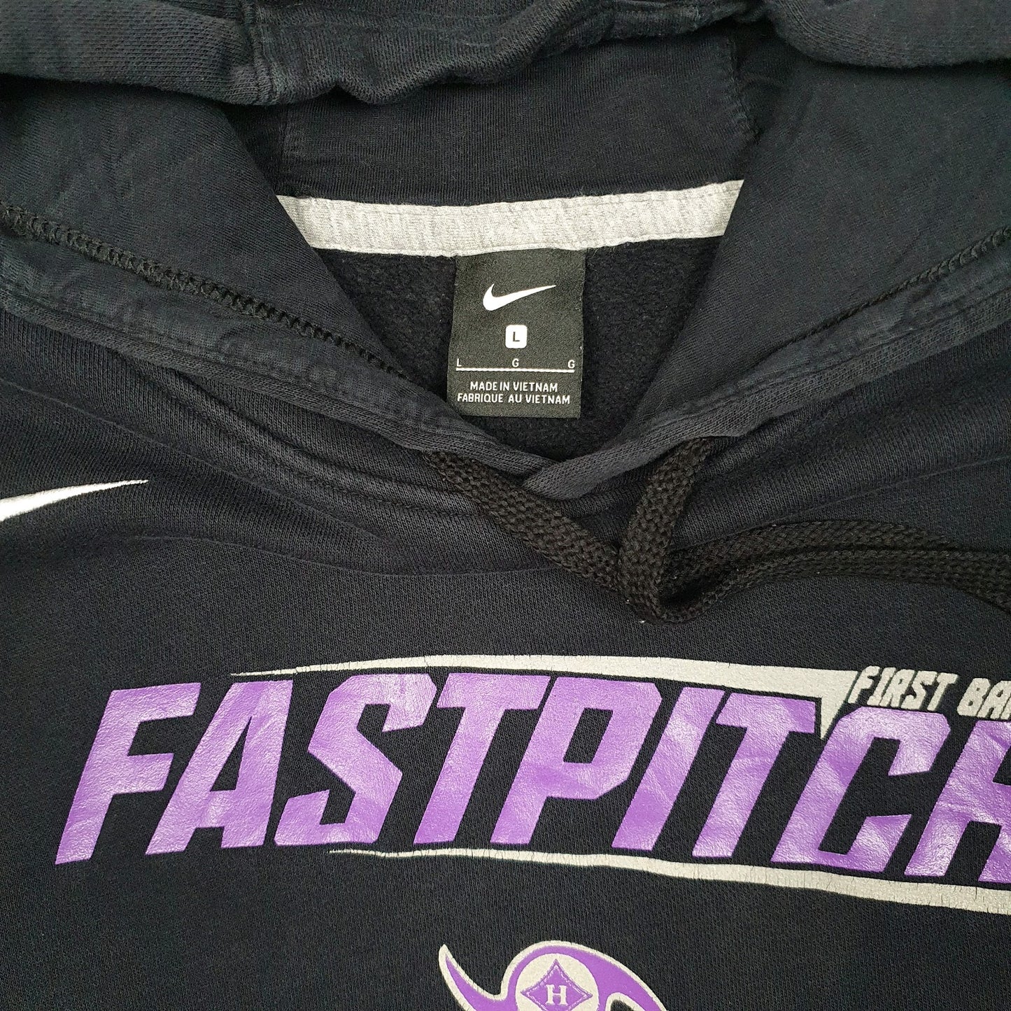 Mens Black Nike First Baptist Fast Pitch Hoodie Jumper