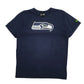 Mens Navy New Era NFL Seattle Seahawks Short Sleeve T Shirt