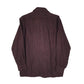Mens Burgundy Rocky Ford Vintage 90s Plaid Flannel  Shirt
