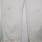 Mens White Dickies Painter  Trousers