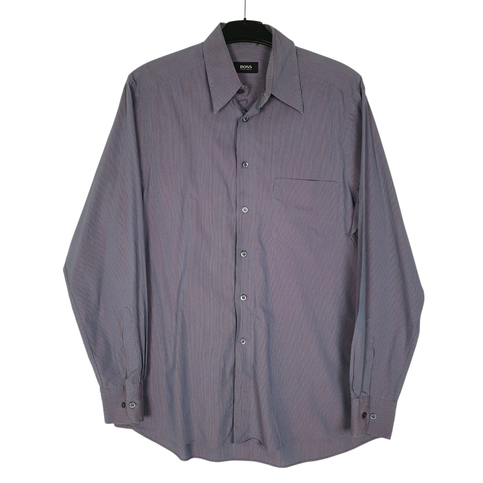 Mens Grey Hugo Boss  Long Sleeve Shirt
