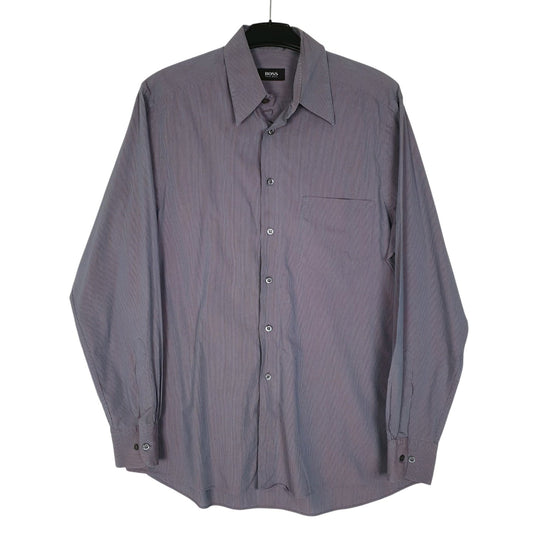 Mens Grey Hugo Boss  Long Sleeve Shirt