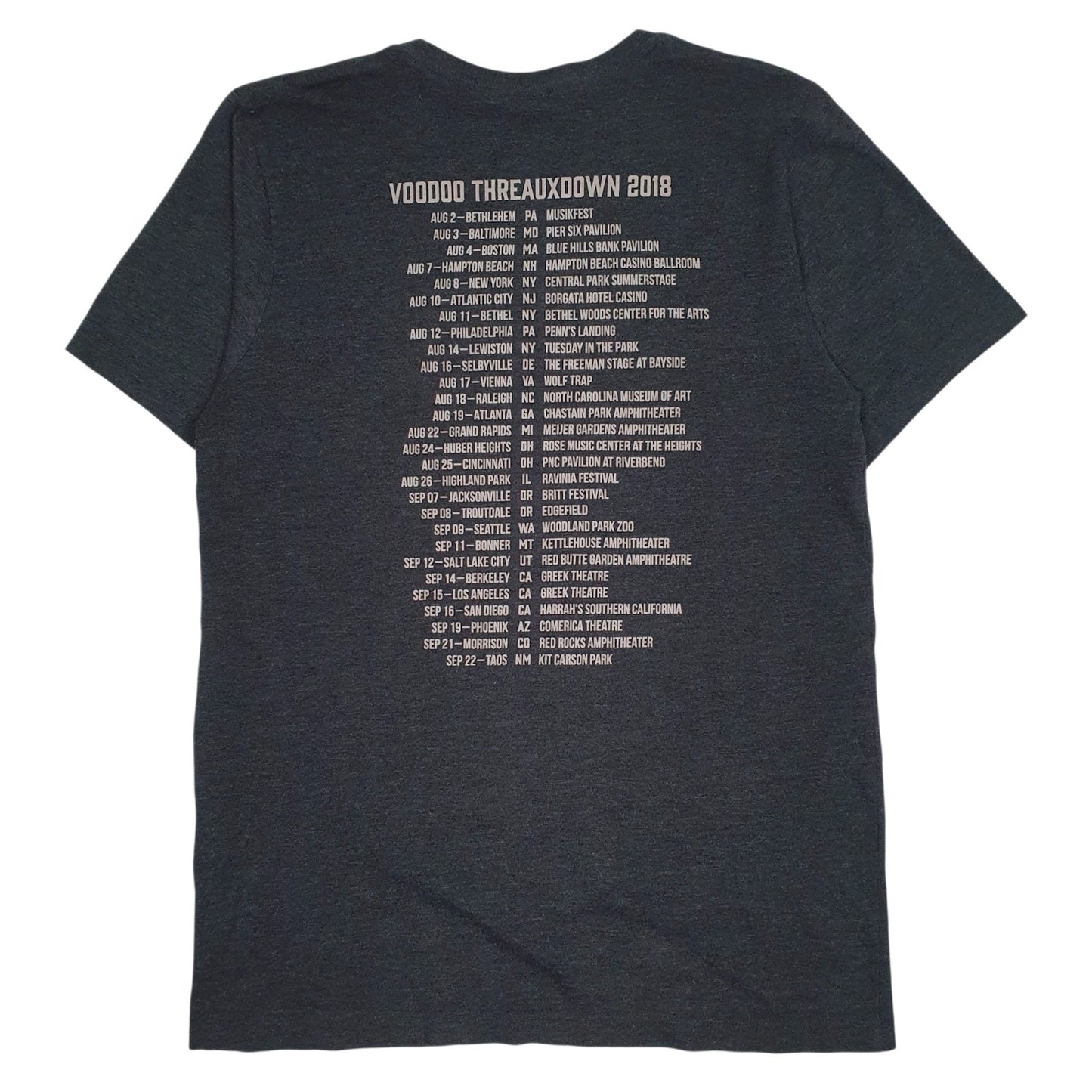 Mens Grey Canvas Trombone Shorty's  T Shirt