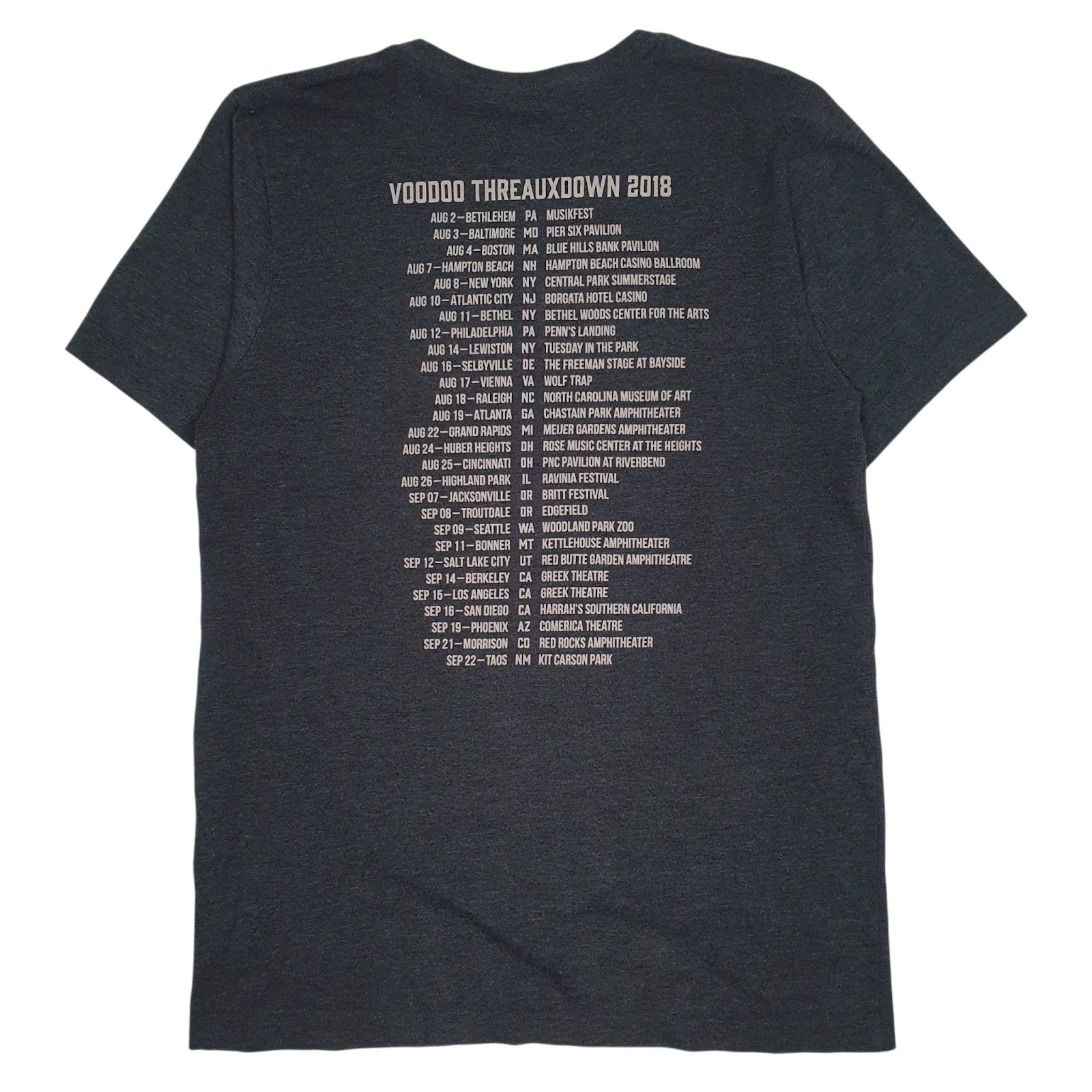 Mens Grey Canvas Trombone Shorty's  T Shirt