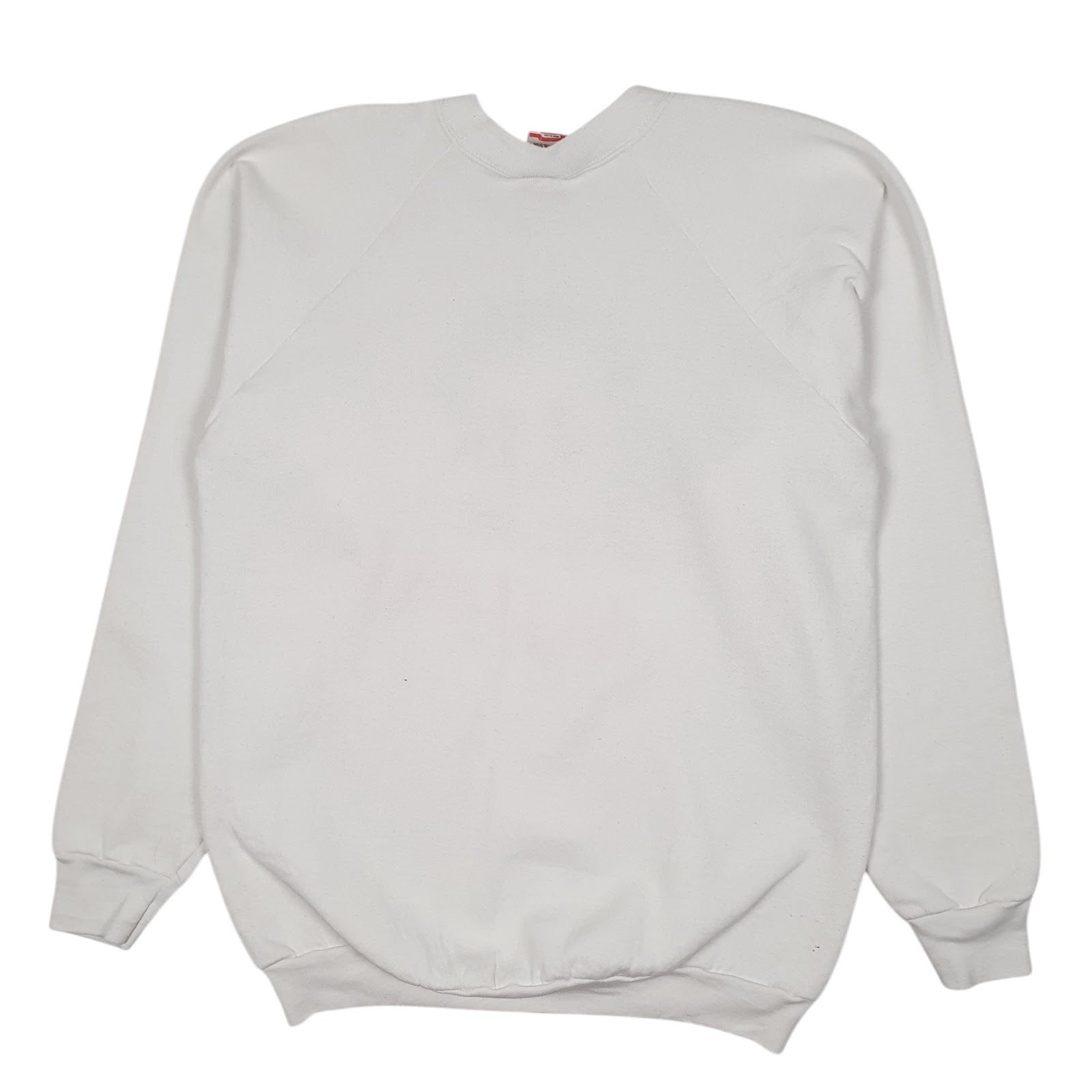 Mens White Fruit Of The Loom Edgar Allen Poe Vintage 90s Crewneck Jumper