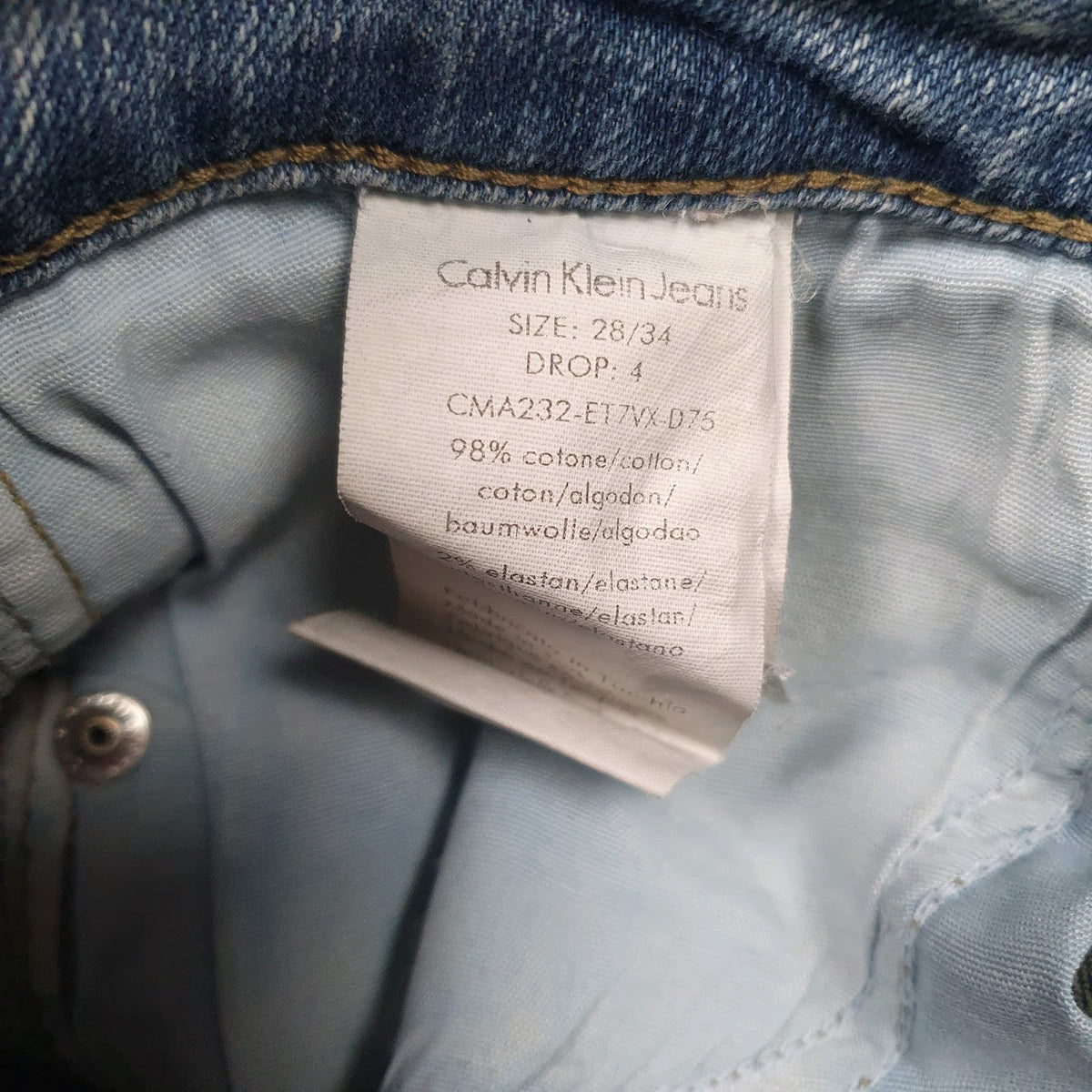 Womens Blue Calvin Klein   Jeans