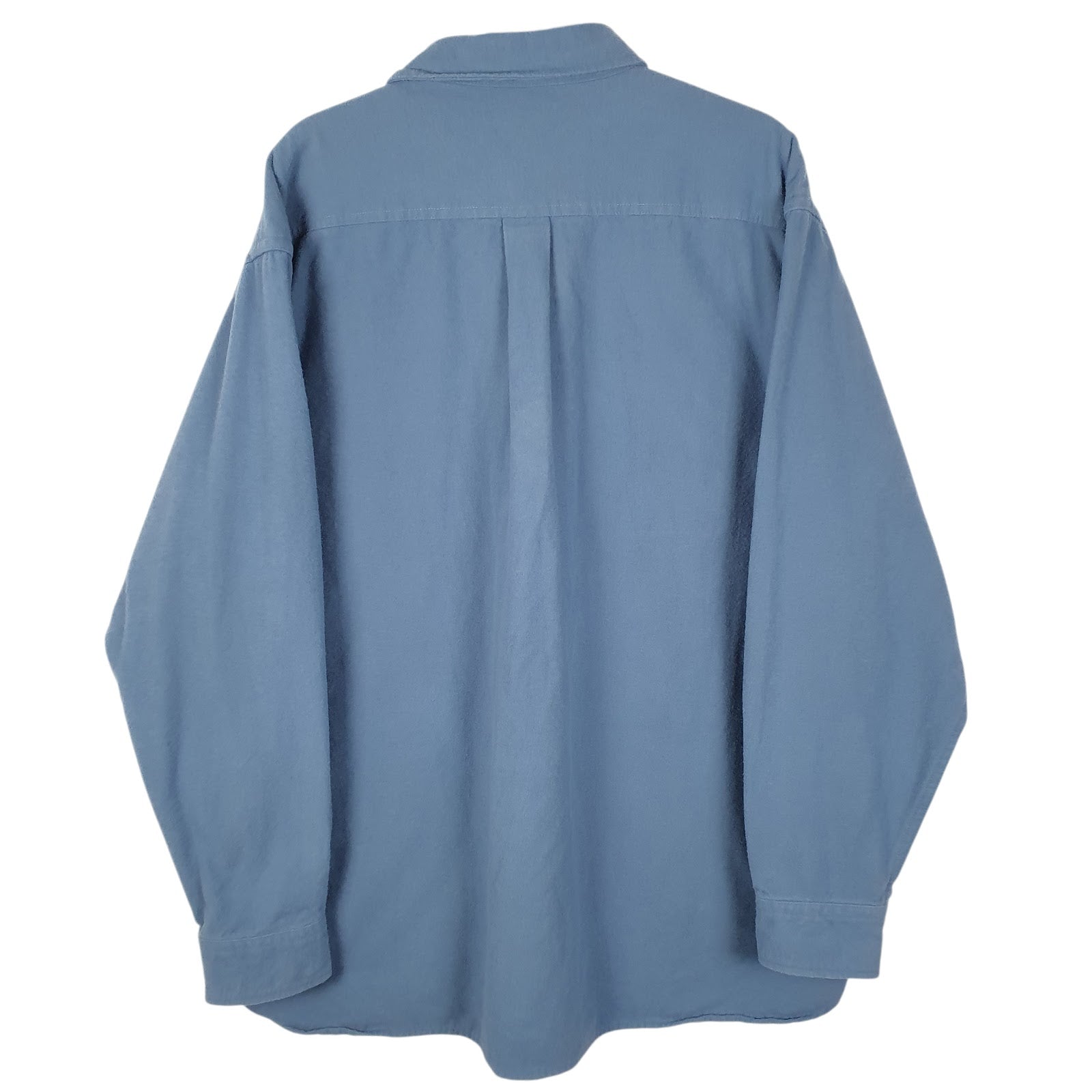 Mens Blue L.L.Bean Chamois  Shirt