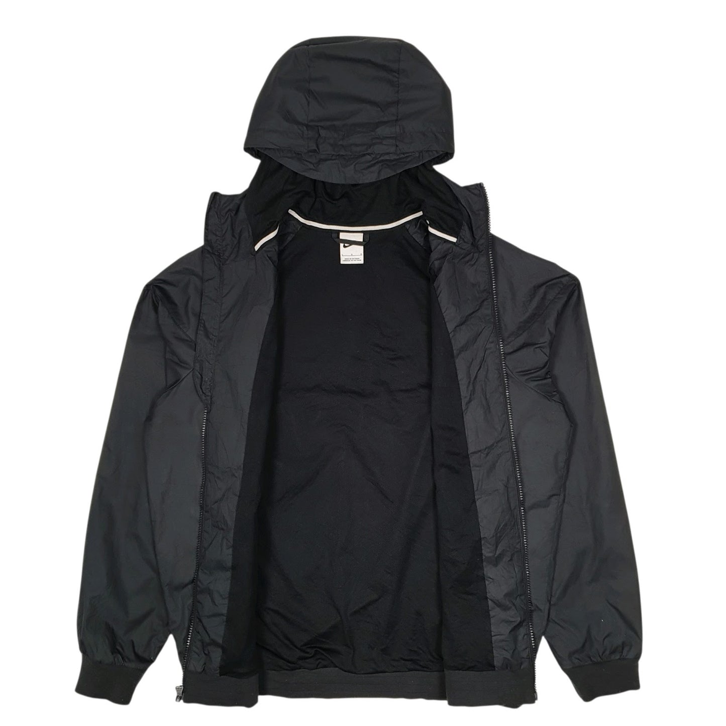 Mens Black Nike Windrunner Quarter Zip Coat