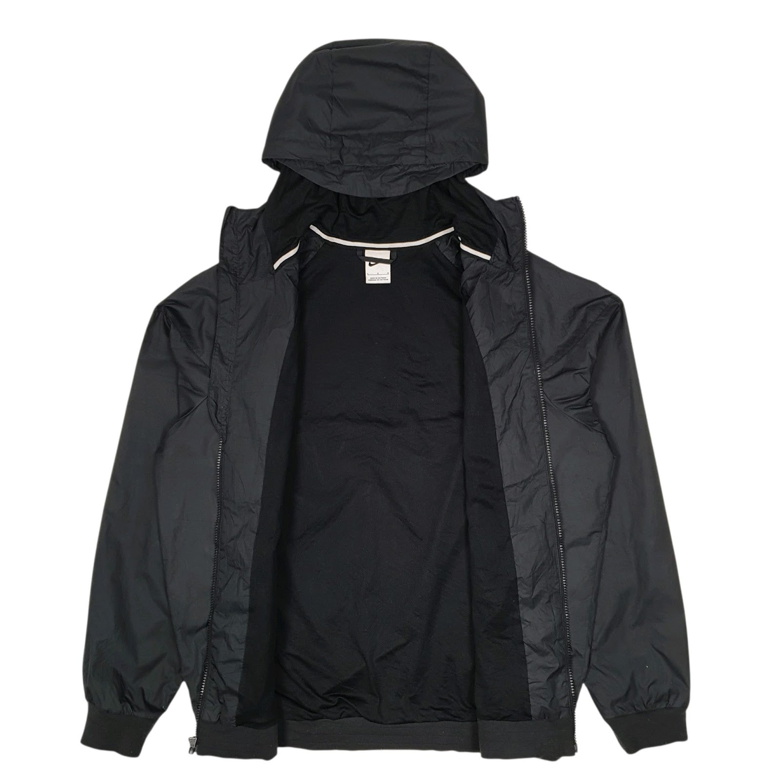Mens Black Nike Windrunner Quarter Zip Coat