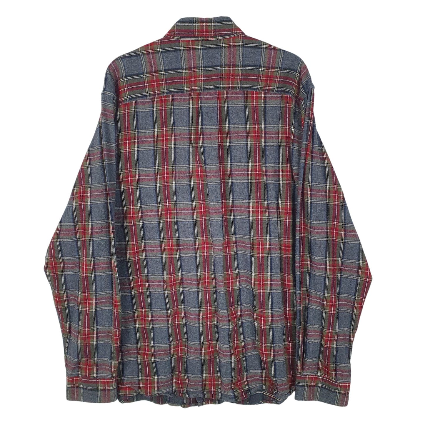 Mens Grey L.L.Bean Flannel  Shirt
