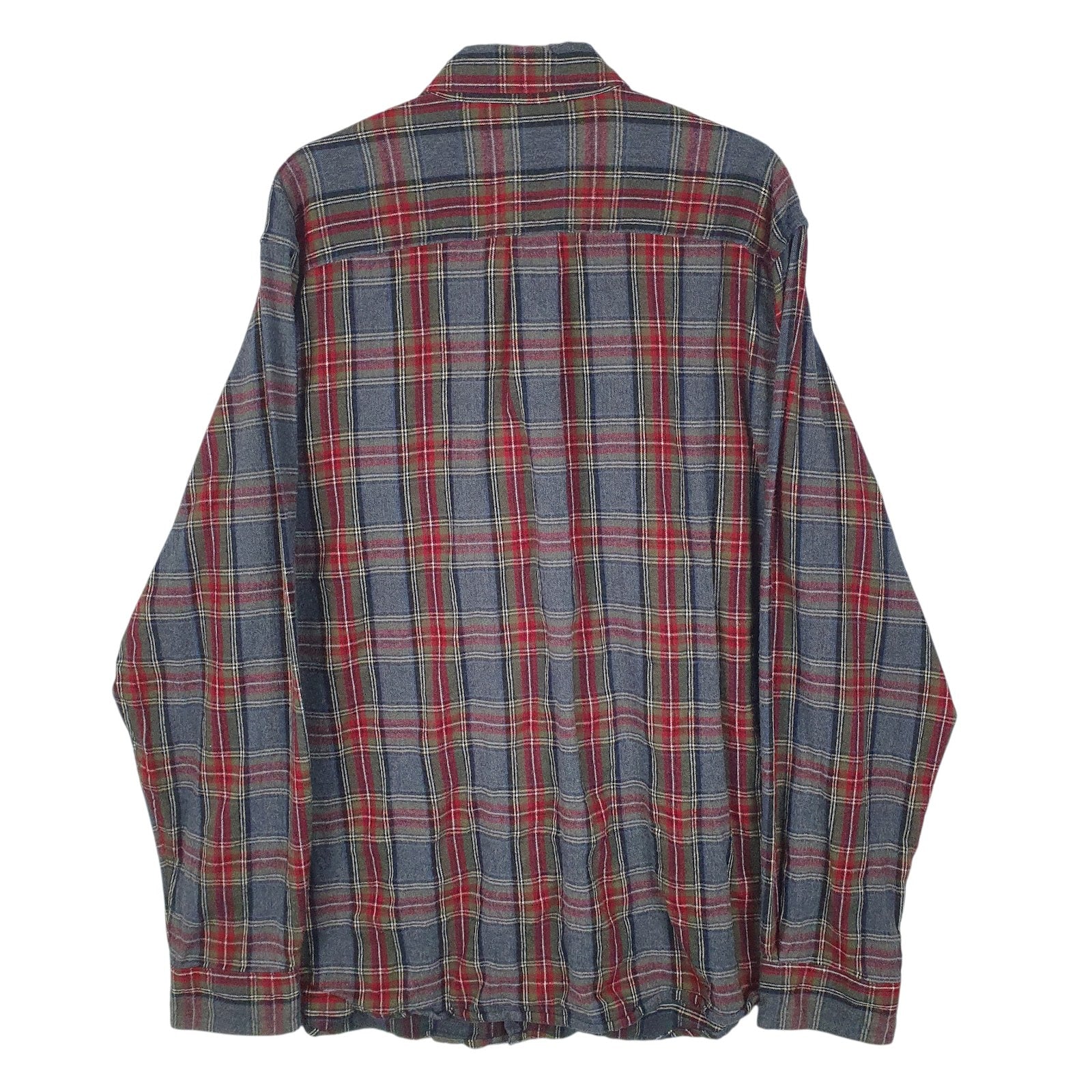 Mens Grey L.L.Bean Flannel  Shirt