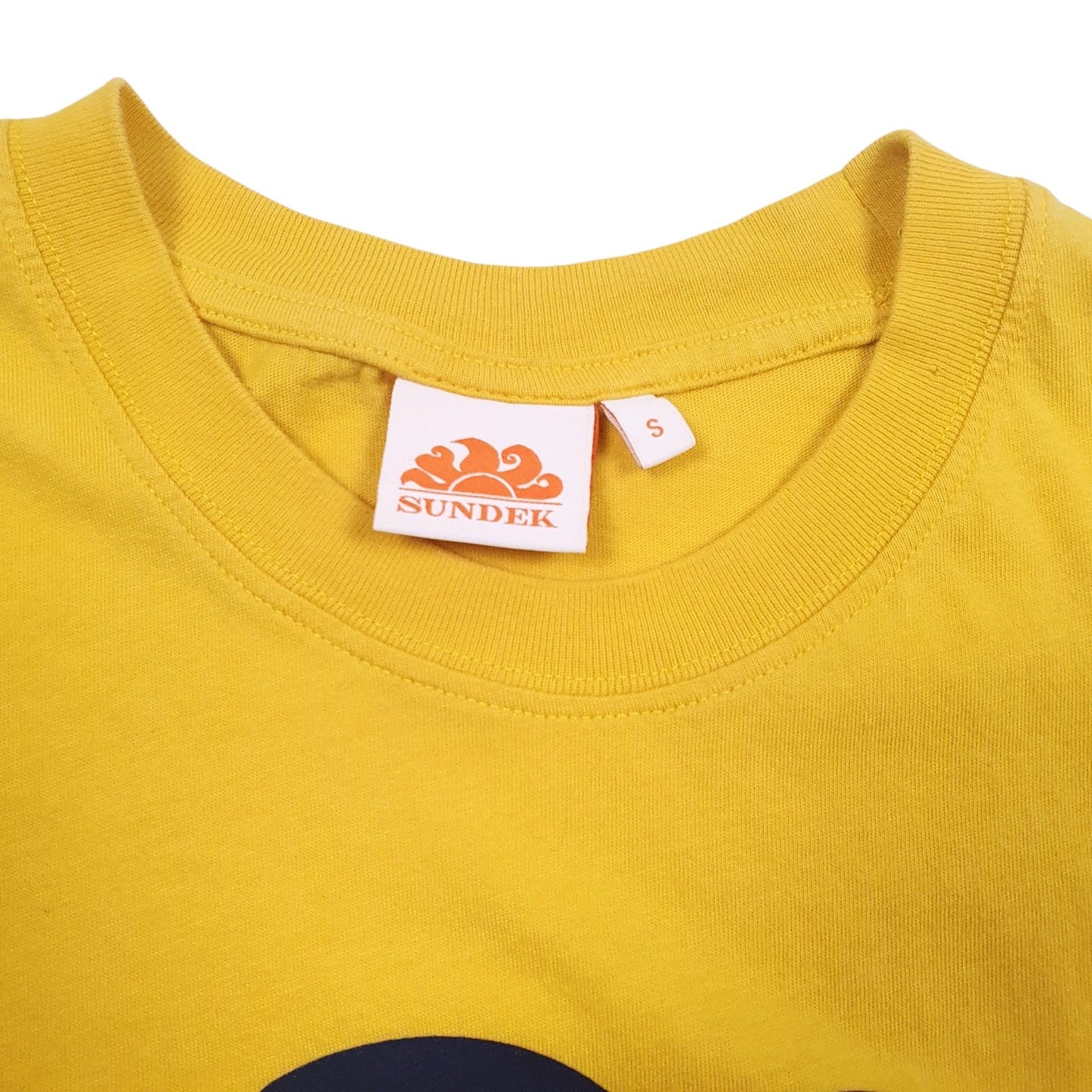 Mens Yellow Sundek Spellout  T Shirt