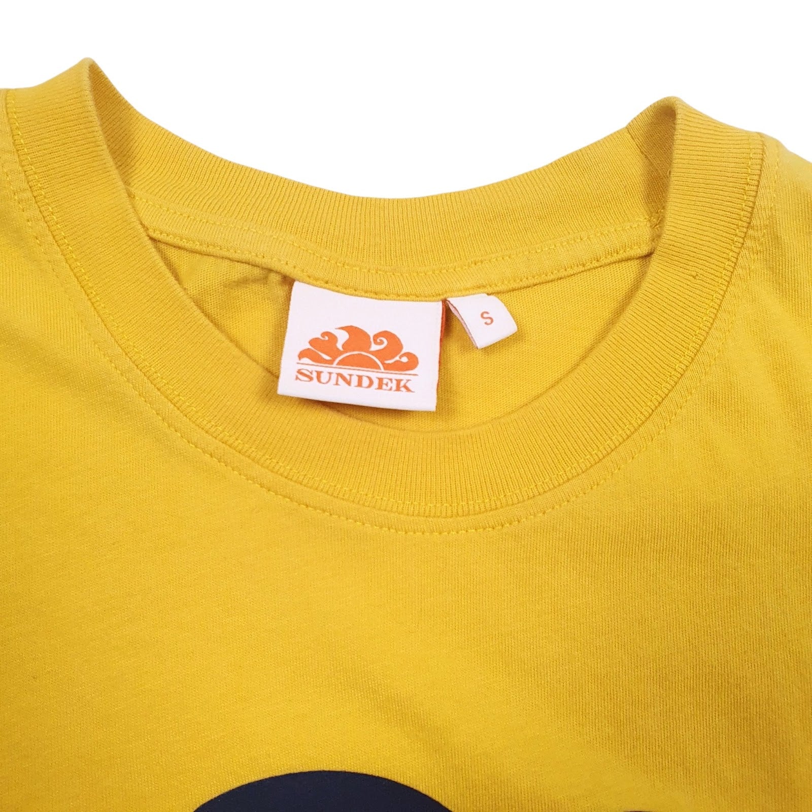 Mens Yellow Sundek Spellout  T Shirt