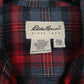 Mens Grey Eddie Bauer Flannel  Shirt