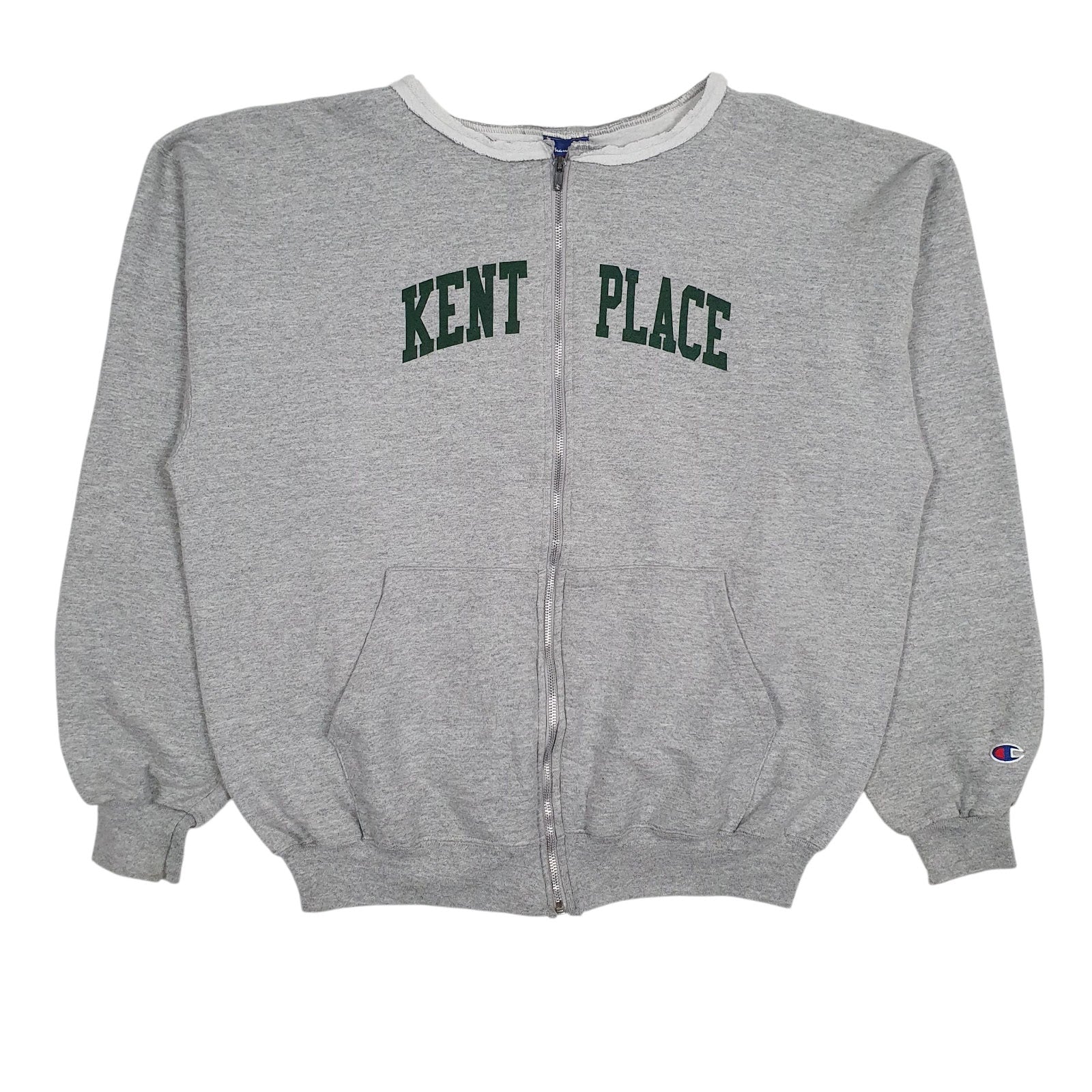 Mens Grey Champion Kent Place Full Zip Jumper
