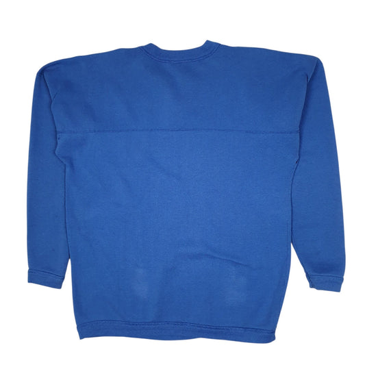 Mens Blue Disney Vintage 1980s Made In USA Mickey Mouse Crewneck Jumper