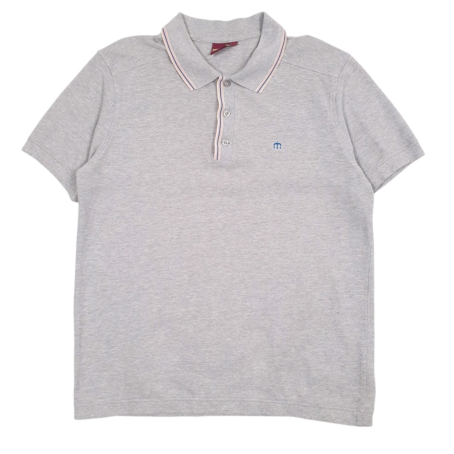Mens Grey Merc  Short Sleeve Polo Shirt