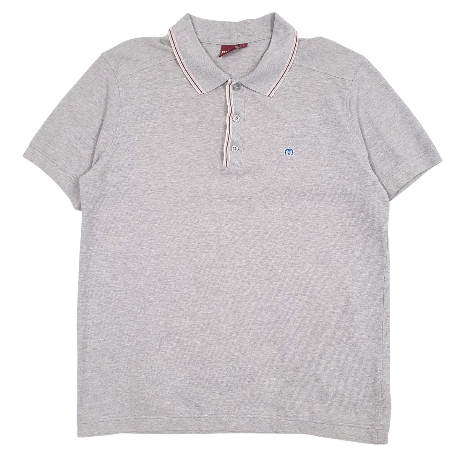 Mens Grey Merc  Short Sleeve Polo Shirt