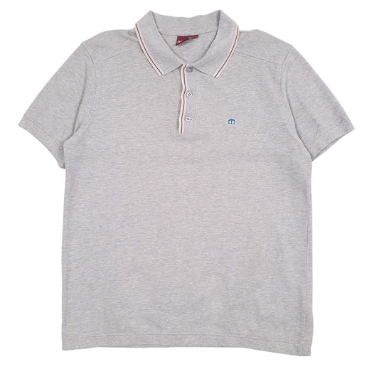 Mens Grey Merc  Short Sleeve Polo Shirt