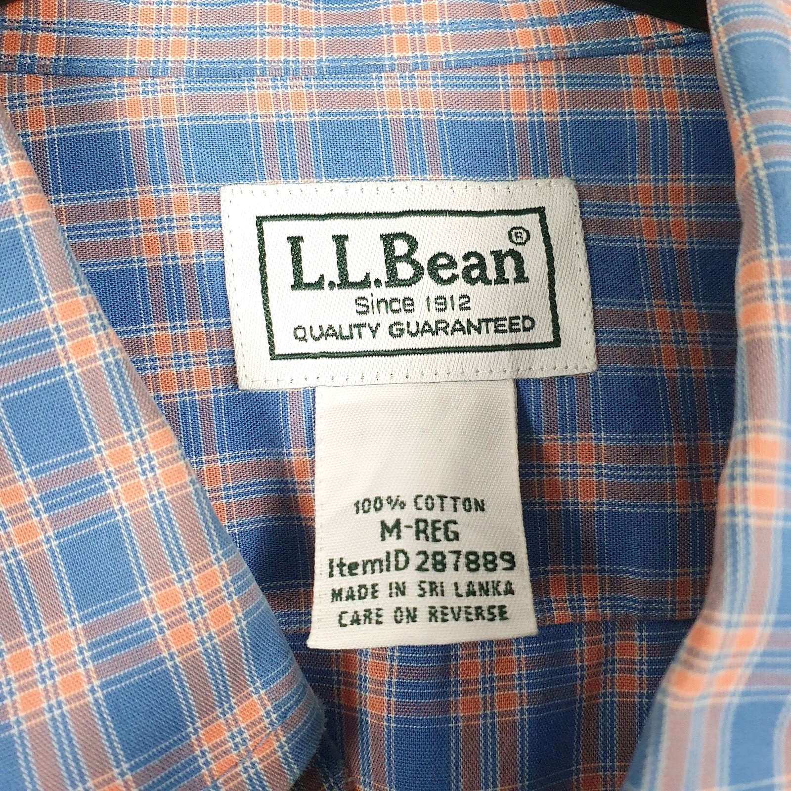 Mens Blue L.L.Bean   Shirt