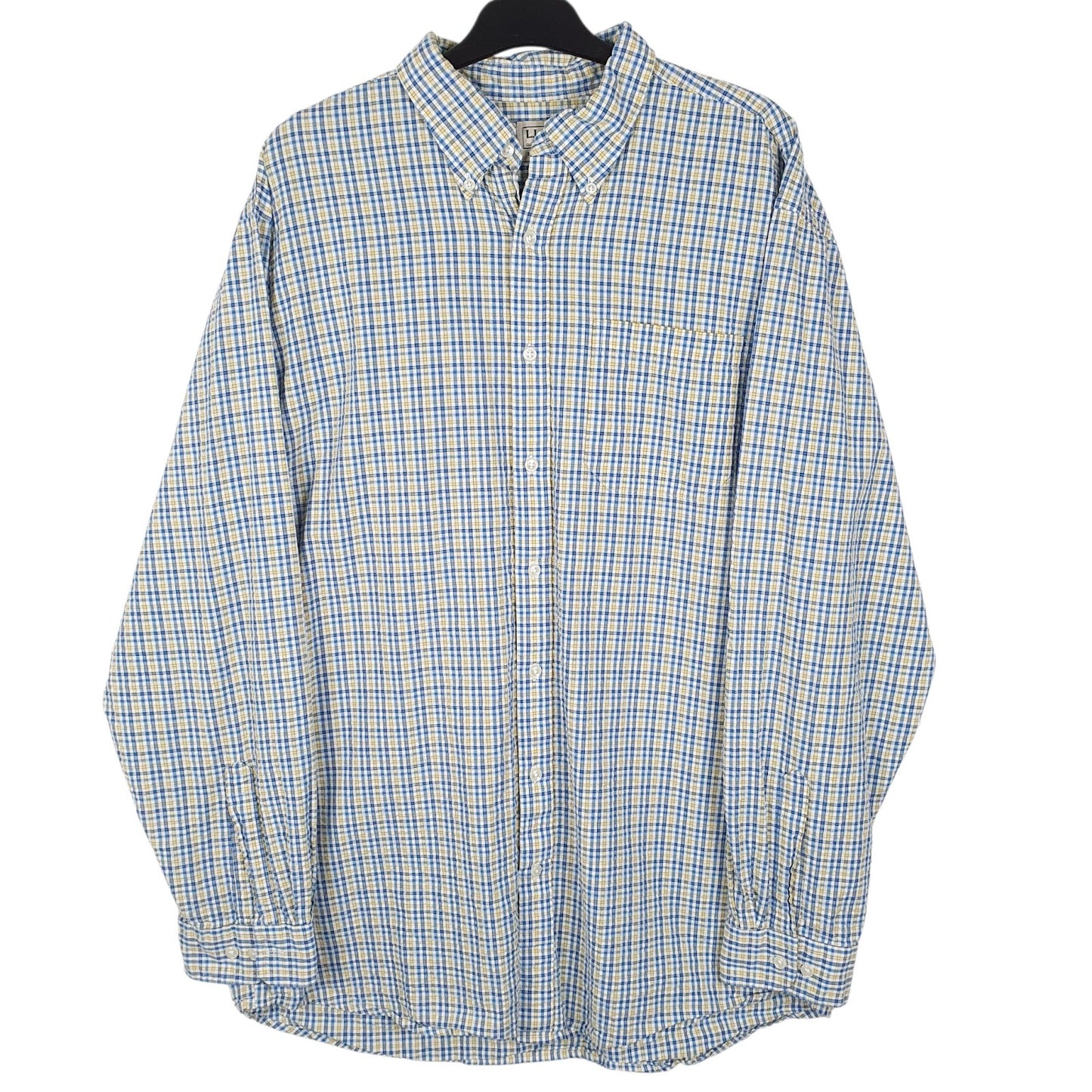 Mens Blue L.L.Bean  Long Sleeve Shirt