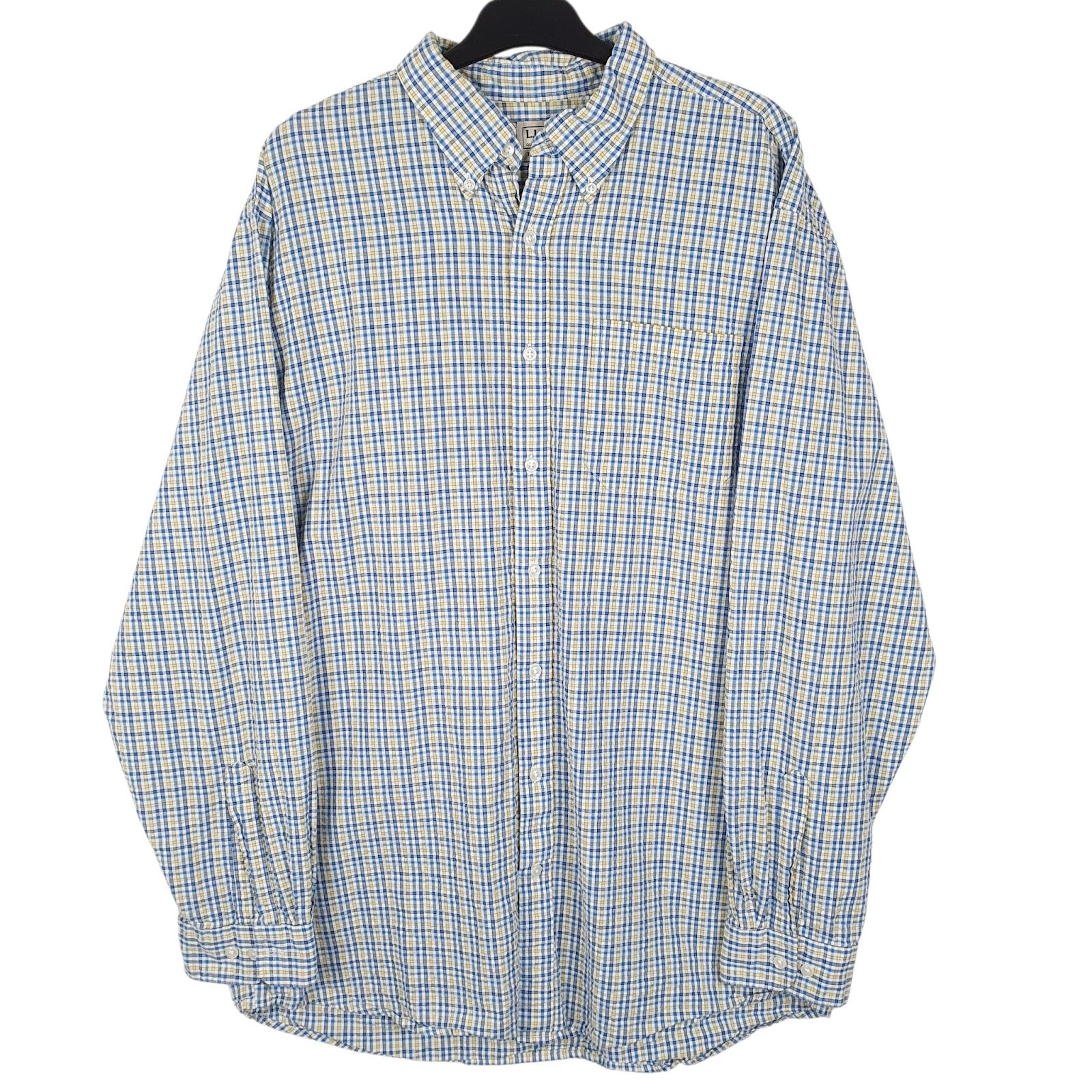 Mens Blue L.L.Bean  Long Sleeve Shirt