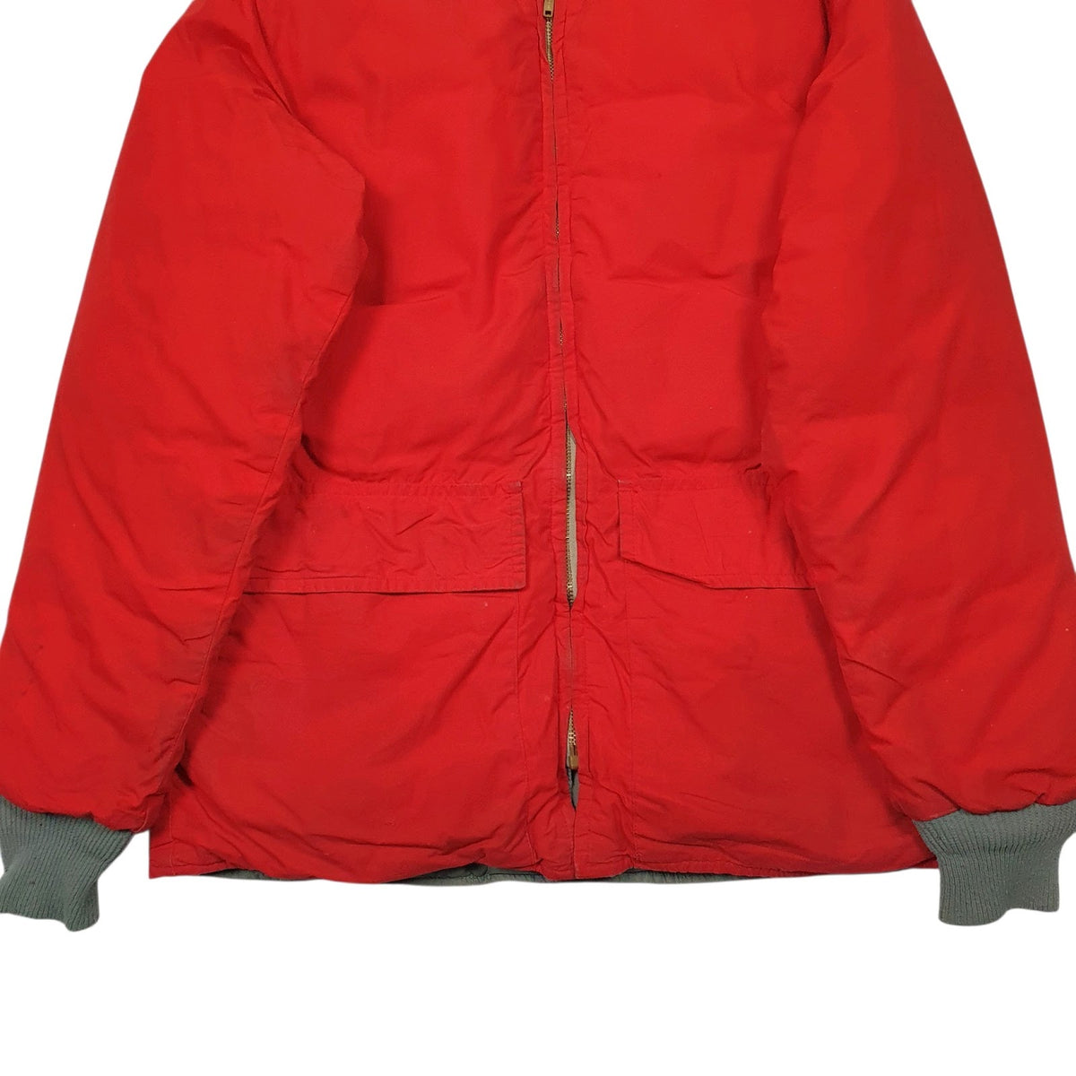 Mens Red Eddie Bauer Vintage 1960s Reversable  Coat