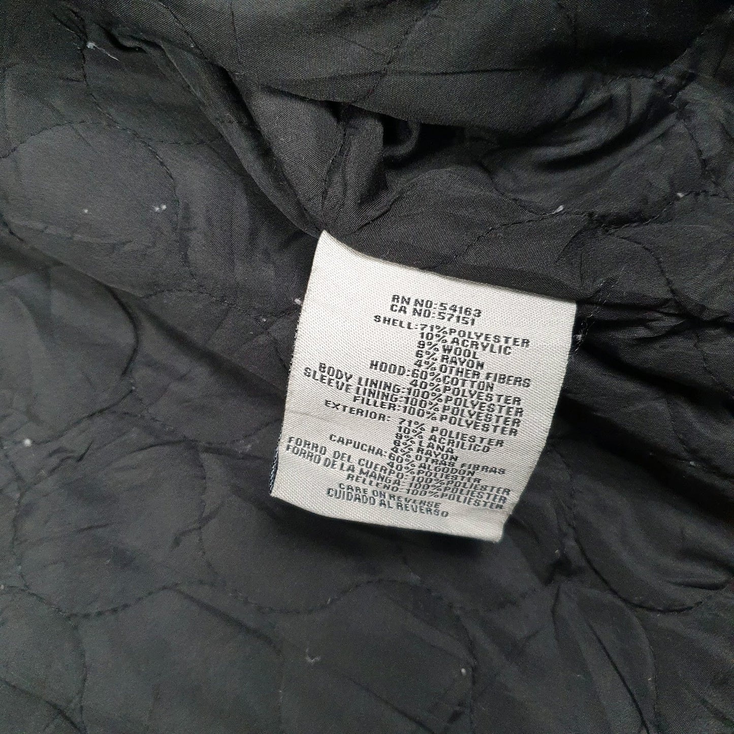 Mens Black Levis Military Bomber Hoodie  Coat
