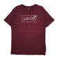 Mens Burgundy Levis  Short Sleeve T Shirt