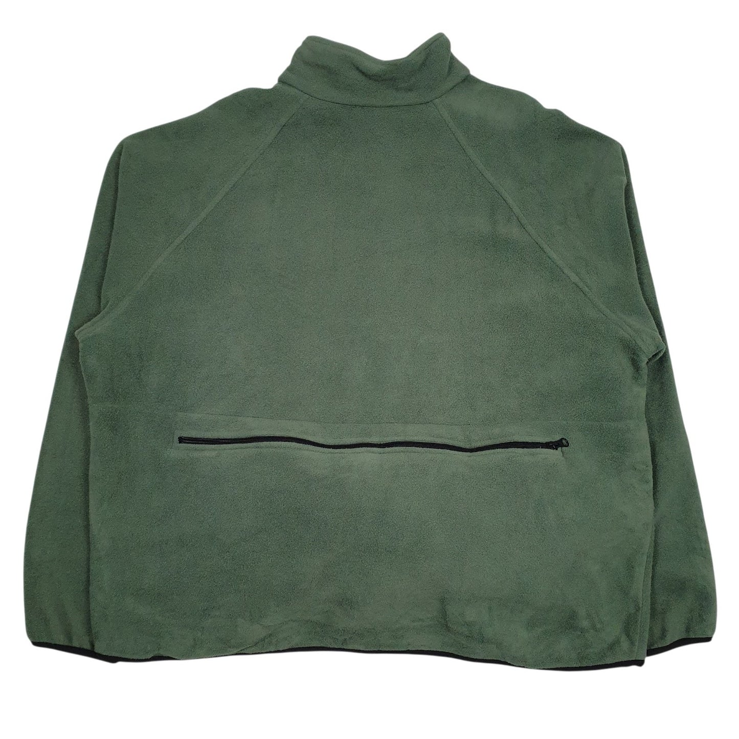 Mens Green Woolrich  Full Zip Jumper