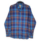 Mens Blue L.L.Bean Flannel Long Sleeve Shirt