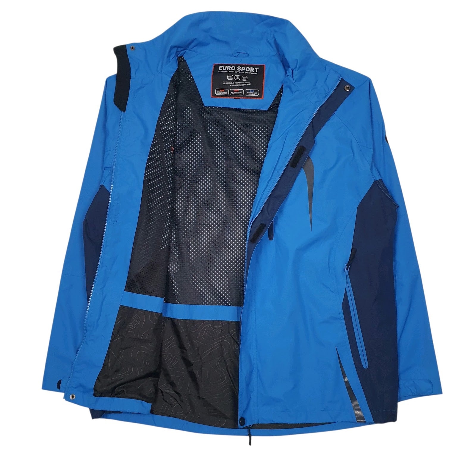 Mens Blue Mammut Windbreaker  Coat