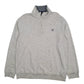 Mens Grey Chaps  Quarter Zip Jumper