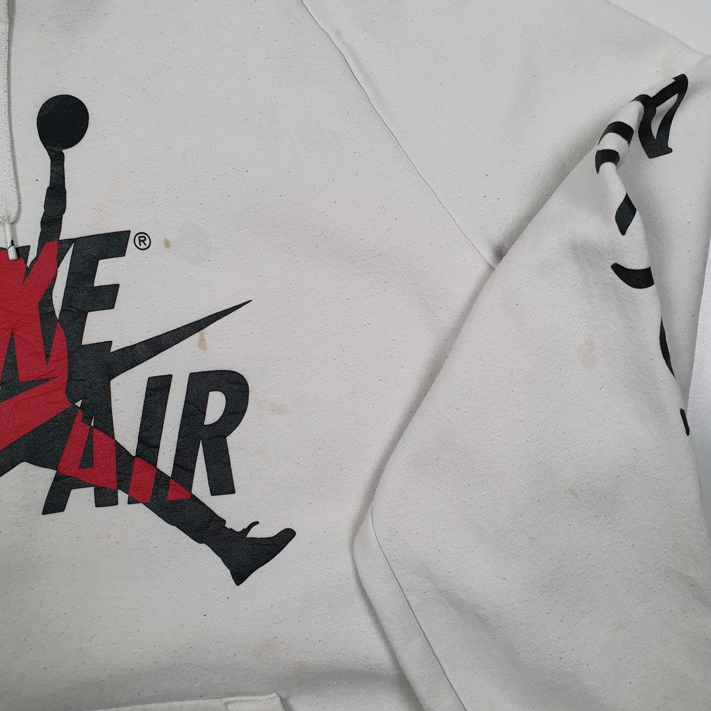 Mens White Nike Air Jordan Basketball Hoodie Jumper
