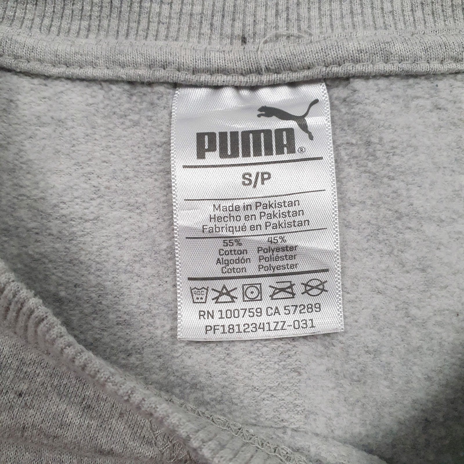 Mens Grey Puma  Crewneck Jumper