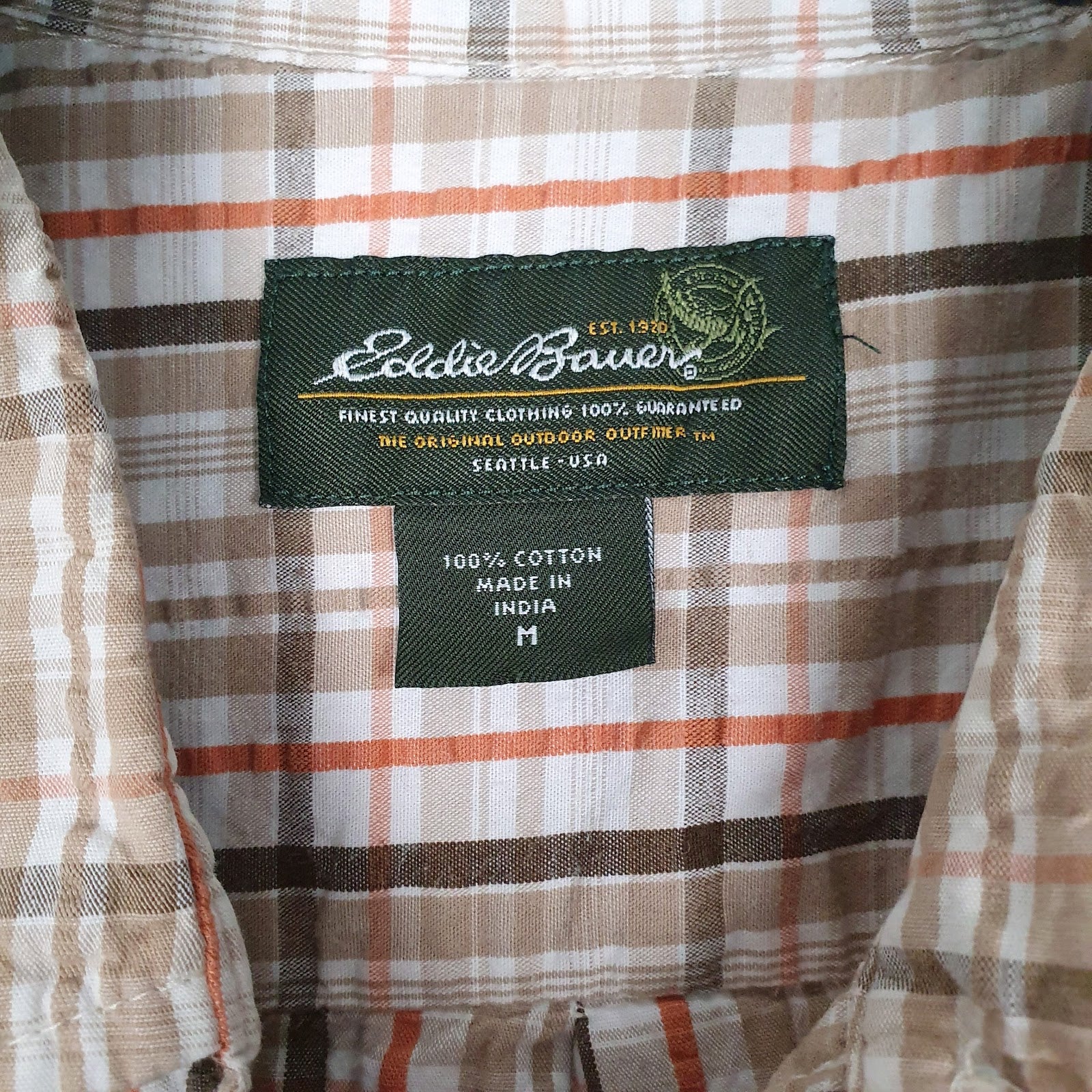 Mens Brown Eddie Bauer   Shirt