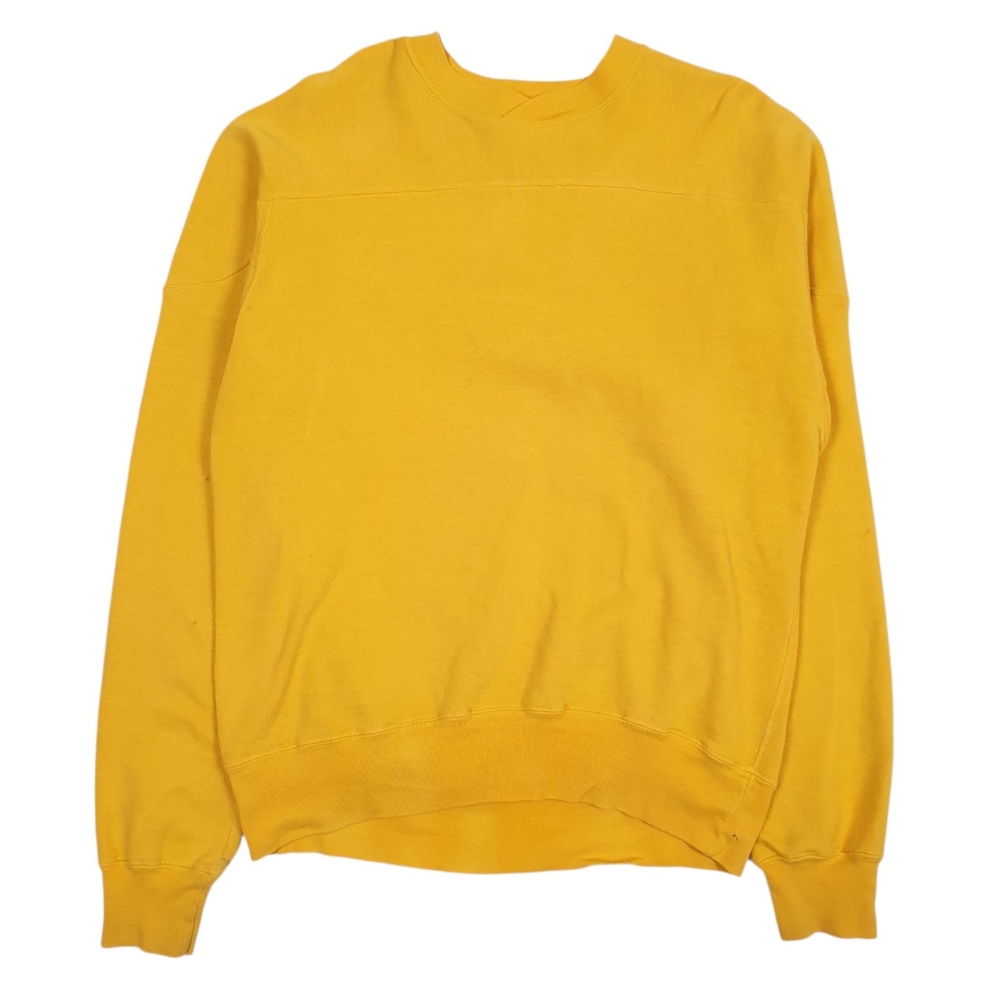 Mens Yellow Russel Athletic Vintage 90s Made In USA Crewneck Jumper