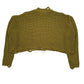 Womens Green Zara Cropped Knit Crewneck Jumper