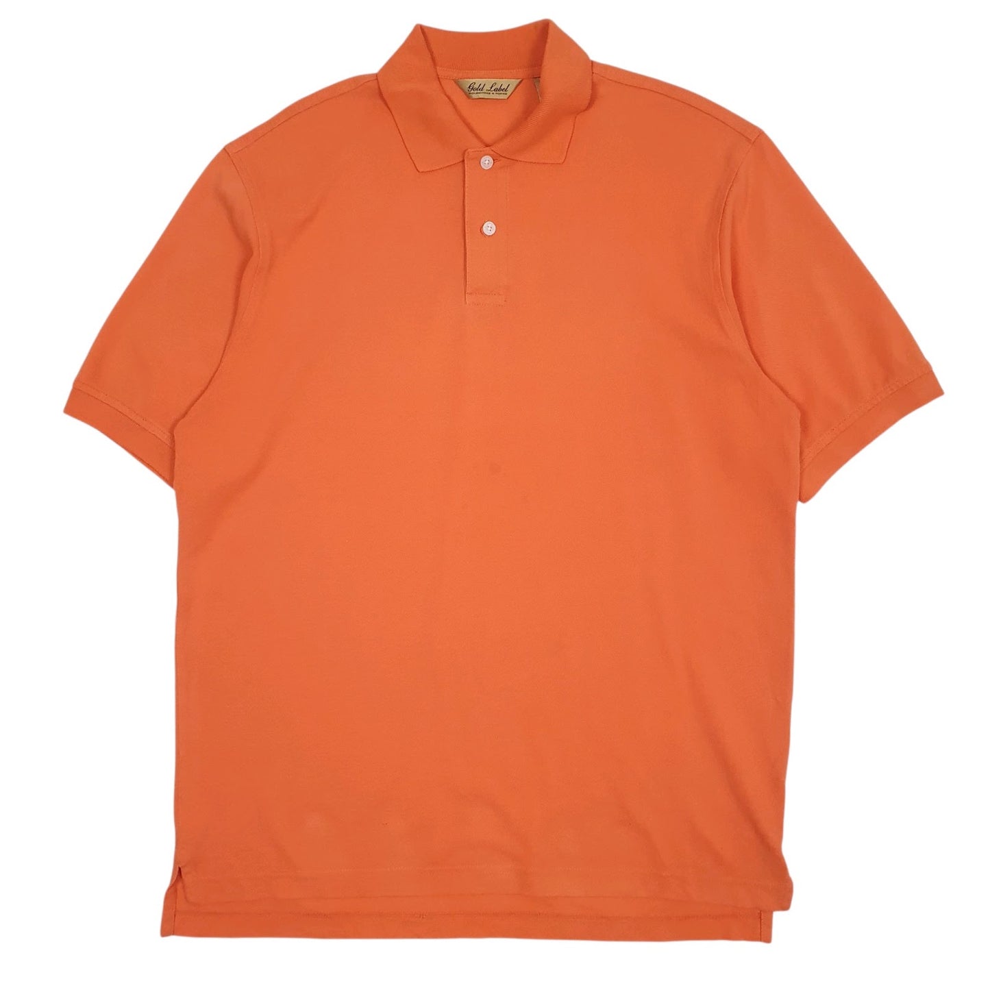 Mens Orange Gold Label  Short Sleeve T Shirt
