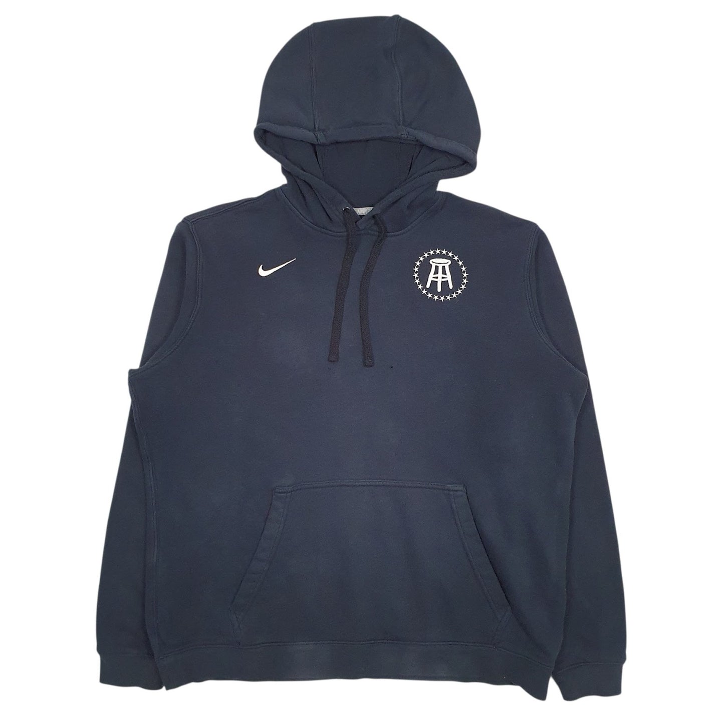 Mens Navy Nike Barstool Sports Hoodie Jumper