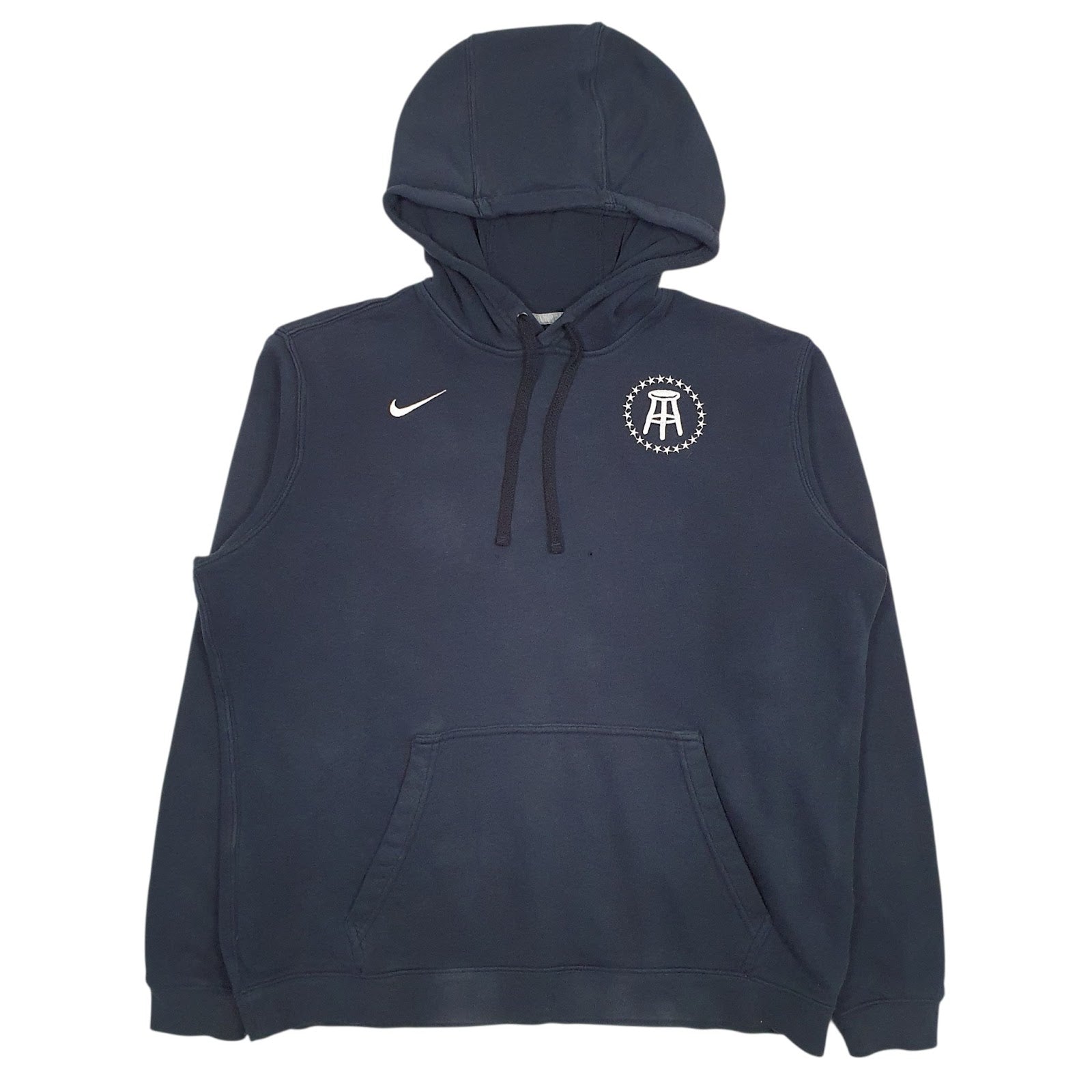 Mens Navy Nike Barstool Sports Hoodie Jumper